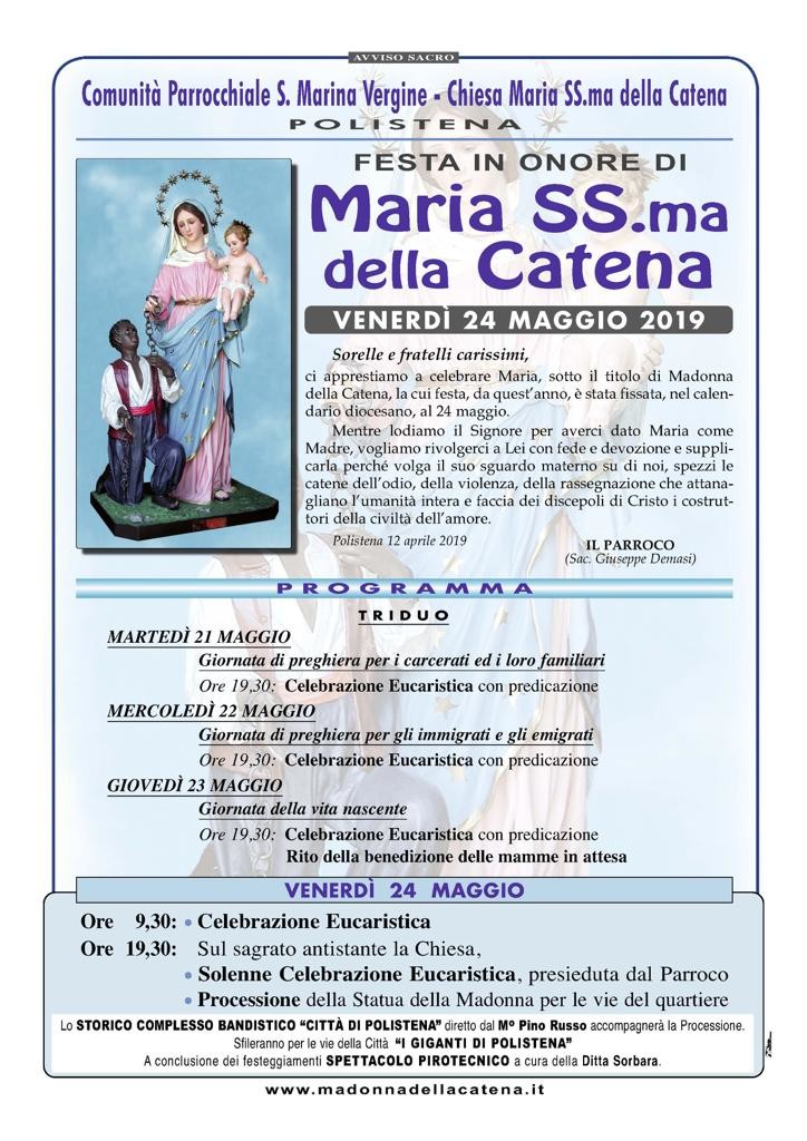 MANIFESTO CATENA 2019